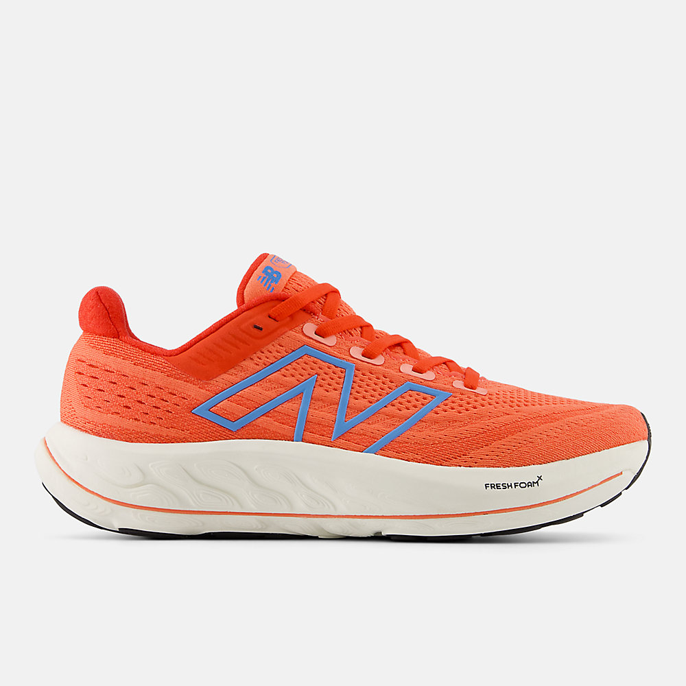 New Balance Fresh Foam X Vongo v6 Shoes Gulf Red with Neo Flame and Coastal Blue